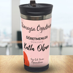 Öğretmenler Gününüz Kutlu Olsun Baskılı Termos 300Ml online tasarla