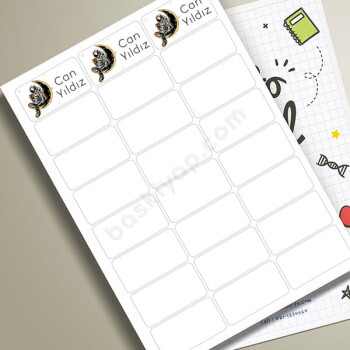 Okul Etiketi online tasarla