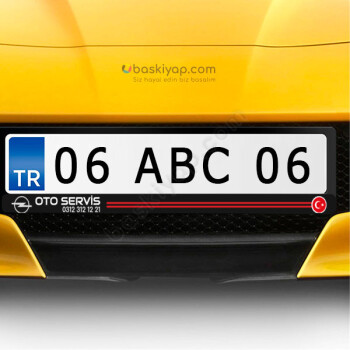 Opel Firma Logolu Araç Plakalık online tasarla