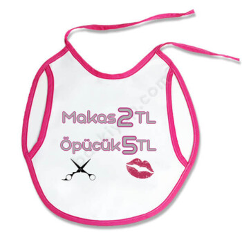 Öpücük 5 Tl Tasarımlı Bebek Önlüğü online tasarla