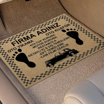 Oto Yıkama Firmaları İçin Oto Paspas online tasarla