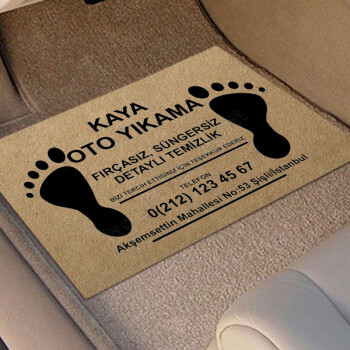 Oto Yıkama İçin Oto Paspas online tasarla