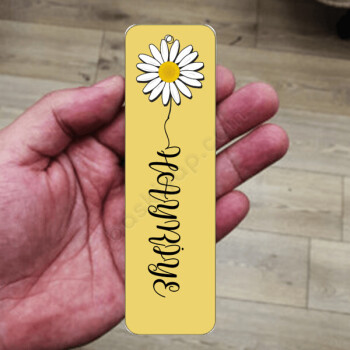 Papatya Desenli Kitap Ayracı online tasarla