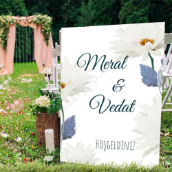 Papatya Model Ayaklı Pano online tasarla