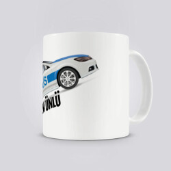 Polis Araba Baskılı Kupa Bardak online tasarla