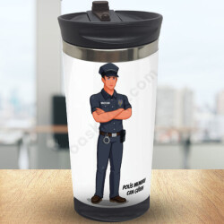 Polis Karakterli Termos Bardak online tasarla