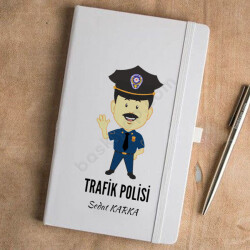 Polis Tasarım 6 Beyaz Defter Ajanda online tasarla