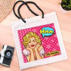 Pop Art Tasarımlı Bez Çanta online tasarla