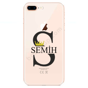 S Harfli Prens Taç Tasarımlı İphone 8 Plus Telefon Kılıfı online tasarla
