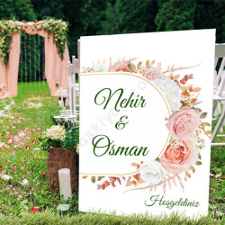 Pudra Şık Ayaklı Pano online tasarla