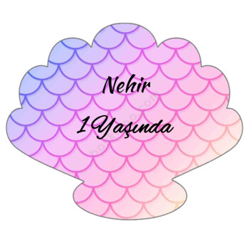 Pul Desenli İstiridye Pleksi Anahtarlık online tasarla