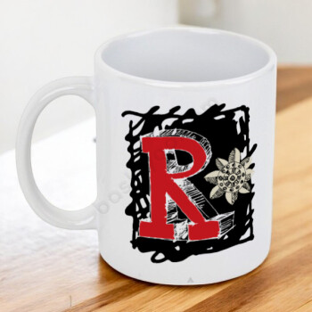 R Harfli Kupa Bardak online tasarla