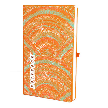 Renkli Desenler Tasarım Turuncu Ajanda online tasarla