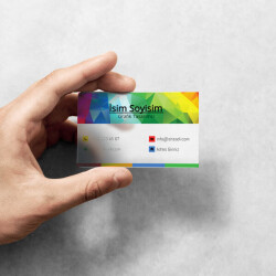 Renkli Firma Kartvizit online tasarla