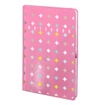 Renkli Kareler Pembe Ajanda online tasarla