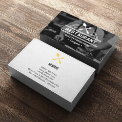 Resimli Restaurant Kartvizit online tasarla