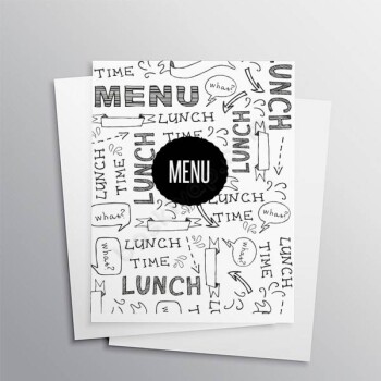 Restorant Menü Broşürü A4 online tasarla