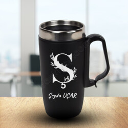 Ş Harf Baskılı Termos Bardak online tasarla