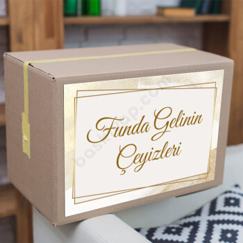 Sade Gold Çeyiz Etiketi online tasarla