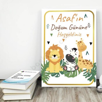 Safari Tasarımlı Afiş 2 online tasarla