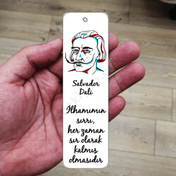 Salvador Dali Tasarımlı Metal Kitap Ayracı online tasarla