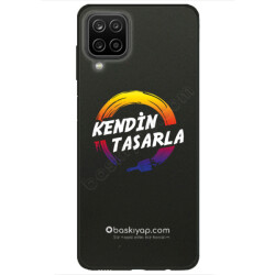 Samsung A12 Siyah Silikon Kılıf online tasarla