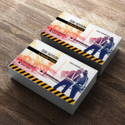 Sarı Siyah İş Güvenliği Uzmanı online tasarla