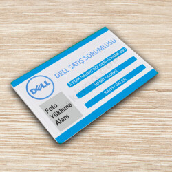 Firma Satış Temsilcisi Yaka Kartı Örneği online tasarla