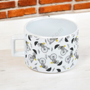 Şemsiyeli Panda Baskılı Fincan online tasarla