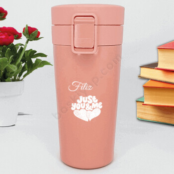 Sen Ve Ben Tasarım Pembe Termos online tasarla