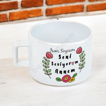 Seni Seviyorum Annem Tasarımlı Fincan online tasarla