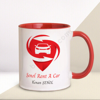 Şenol Rent A Car Kırmızı Kupa Bardak online tasarla