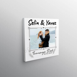 Sevgililer Günü Sonsuza Dek Tasarım 30X30 Kanvas Tablo online tasarla