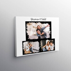 Sevgililer Günü Tasarım Çerçeveli 50X70 Kanvas Tablo online tasarla