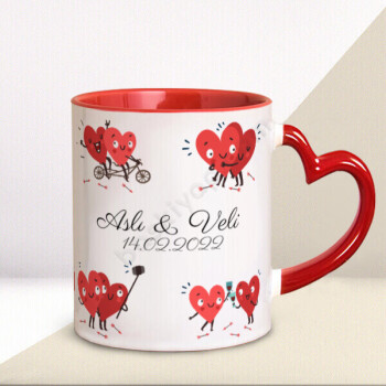 Sevgililer Gününe Özel Tasarım Kupa online tasarla