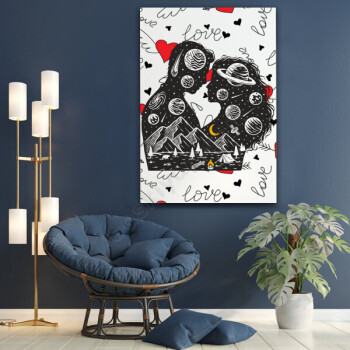 Sevgiliye Kanvas Tablo online tasarla