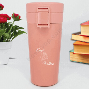 Sevgiliye Özel Pembe Termos online tasarla