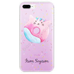 Sevimli Kedi Donut Tasarım Iphone 7 Plus Kılıf online tasarla