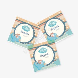 Sevimli Tilki Tasarım Sticker online tasarla