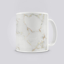 Şık Mermer Desenli Kupa Bardak online tasarla