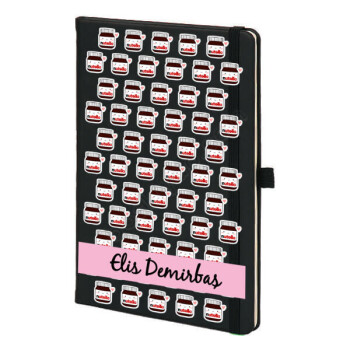 Nutella Baskılı Siyah Ajanda online tasarla