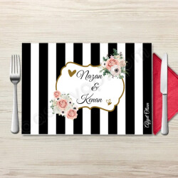 Siyah Beyaz Çizgili online tasarla