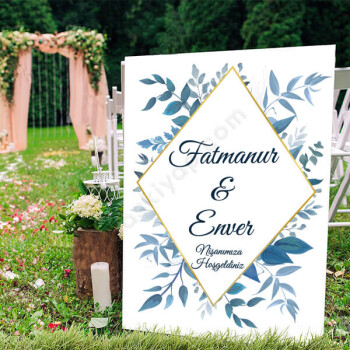 Söz Nişan Düğün Ayaklı Pano online tasarla