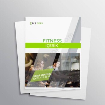 Spor Salonu A4 Broşür online tasarla