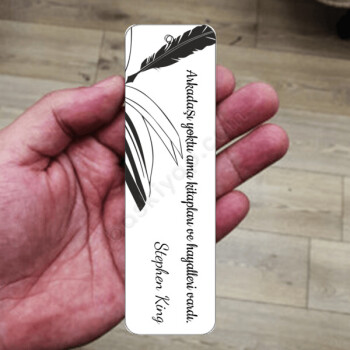 Stephen King Metal Kitap Ayracı online tasarla