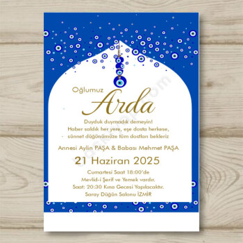 Sünnet Davetiye online tasarla