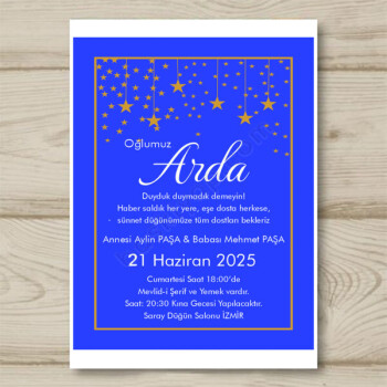 Sünnet Davetiye 2 online tasarla