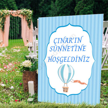 Sünnete Özel Ayaklı Pano Örneği online tasarla