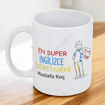Super Öğretmen Temalı Hediye Kupa online tasarla