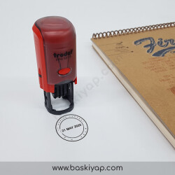 Tarihli Yuvarlak Kaşe online tasarla